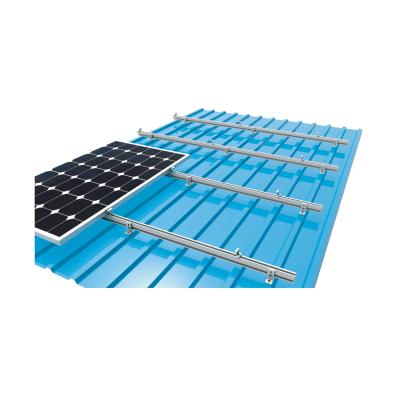 China Roof Solar Mount PV Solar Panel Installation System Metal Roof Aluminum Solar Mounting Aluminum Support Structure for sale