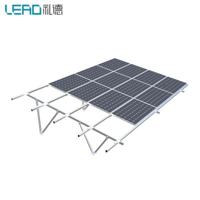 China Solar Retaining Aluminum Structure PV Rack Mount PV Solar Panel Installation Support Rack for sale