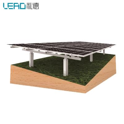 China Newest Design Aluminum Structure Solar Ground Mounting Solar System High Quality Cement Base Mount System for sale