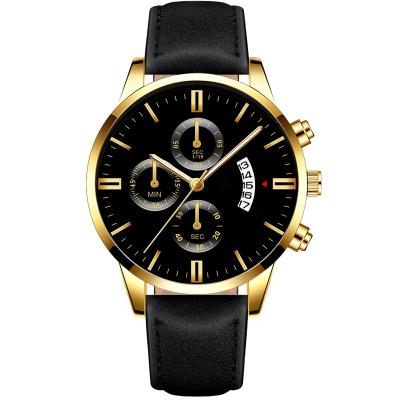 China Automatic Date Business Vintage Tie Waterproof Luxury Brand Men Automatic Quartz Watches for sale