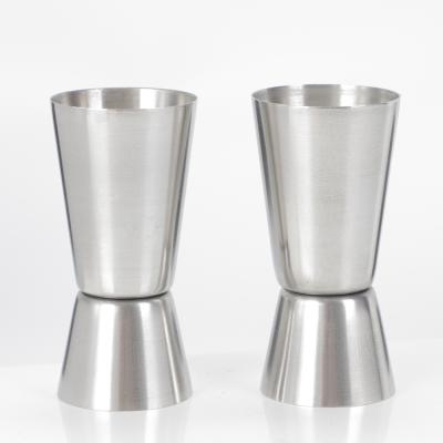 China Viable Small Cocktail Measure Stainless Steel Cup Double Small Cocktail Measure for sale