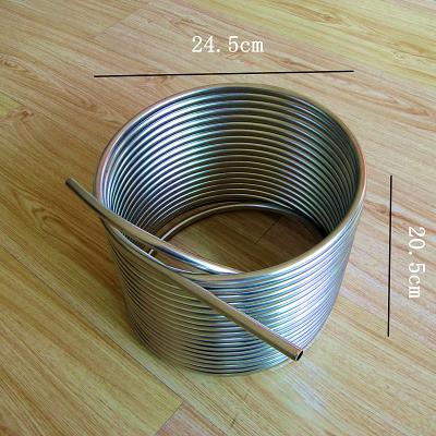 China Refrigeration Parts 304 Grade Food Grade Stainless Steel Coil Tube Stainless Steel Wort Chiller for sale