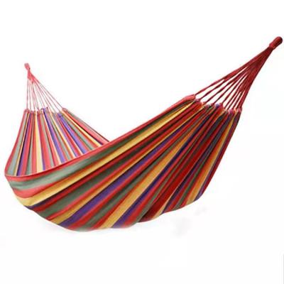 China Outdoor Recreation Hammock Outdoor Game Canvas Kids College Student Dormitory Dormitory Double Camping Hammock for sale