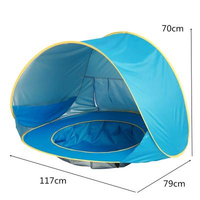 China Easy and Portable Outdoor Play Automatic Quick-open Children's Beach Tent Kids Play Sand Shade Playhouse on the Beach for sale