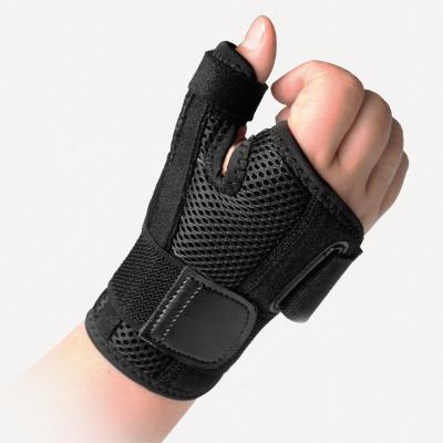 China Black Adjustable Elasticity Thumb Stabilizer Wrist Brace for Pain and Sprains for sale