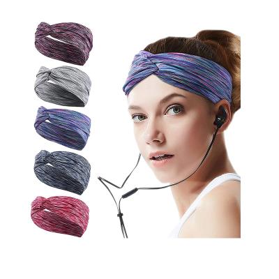 China Comfy High Quality Custom Made Knot Headband Turban Women And Yoga Headbands For Women While Fitness for sale