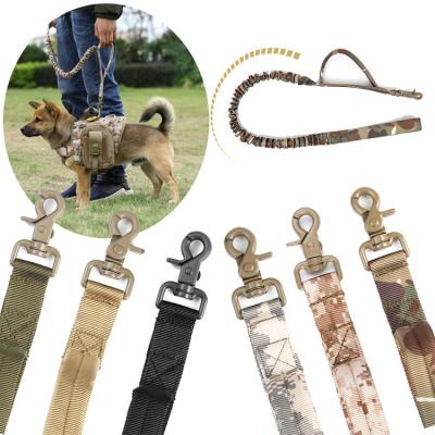 China Personalized Outdoor Adjustable Bungee Tactical Dog Leash With Safty Handle for sale