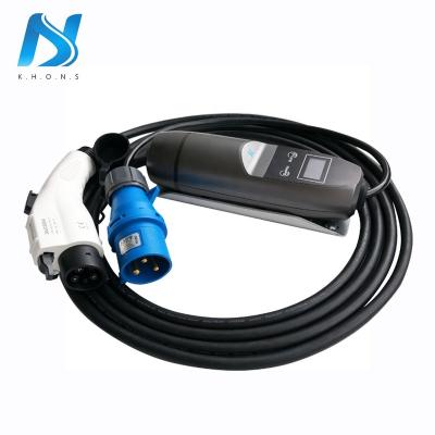 China Industrial Portable EV Charger Electric Car Level 2 22kw Car EV Charging Charger for sale