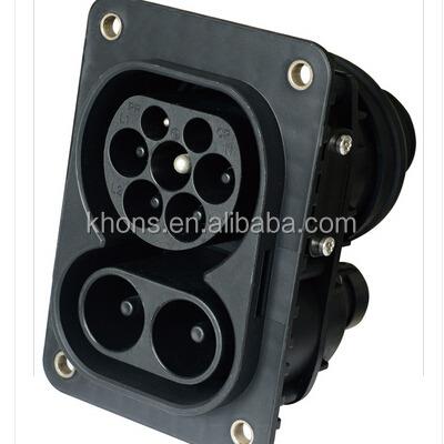 China Industrial Type - 2 Inlet chademo Charger Socket CCS 2 EV Fast Combo Plug for sale