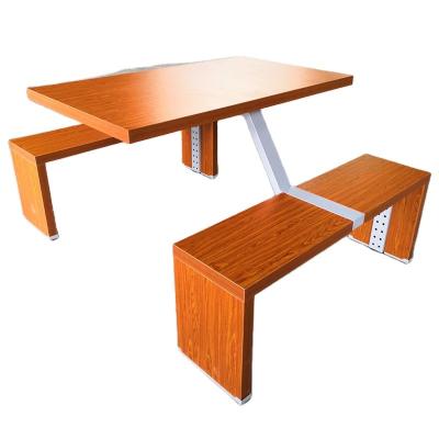 China Contemporary modern bamboo fast food restaurant benches and tables for sale