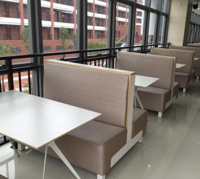 China Contemporary 4 Person Use Modern Restaurant Furniture Sofa Seating Booth for sale