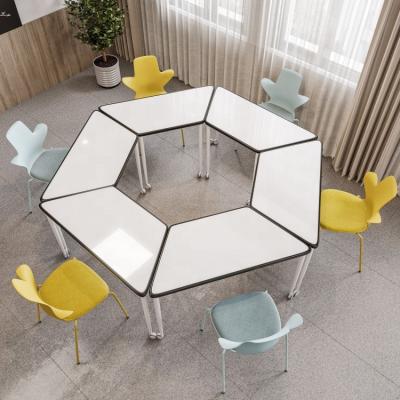 China Newest ANSI/BIFMA Contemporary Standard Design Free Combination School Furniture Table And Chair Set for sale