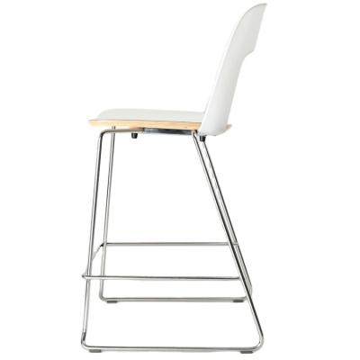 China Scandinavian hot sale metal frame vintage plastic stackable bar stools for sale