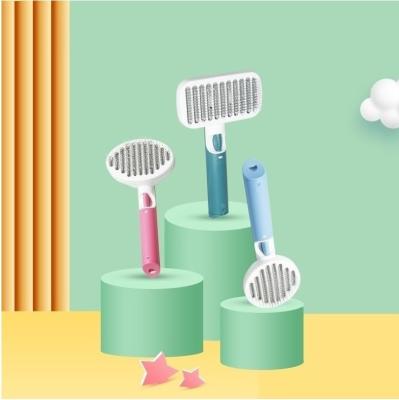 China Sustainable Good Quality Double Side Flea Pet Flea Lice Cleaner Comb Stainless Steel Dematting Grooming Dog Pet Comb for sale