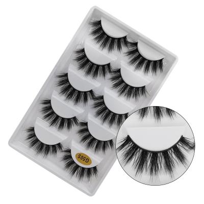 China High Quality 3D Waterproof Waterproof Mink Eyelashes 20mm Fake Mink Eyelashes for sale