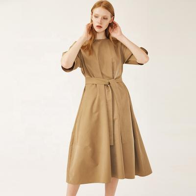 China Wholesale Fashionable Fashionable Ladies Long Sleeve Autumn Oversized Short Sleeve Elegant Women's Casual Dresses for sale