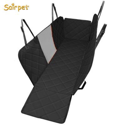 China Travel Pet Car Seat Cover for Dog with Mesh Window Pet Back Seat Protector Mat Pet Seat Cover Dog Hammock for sale