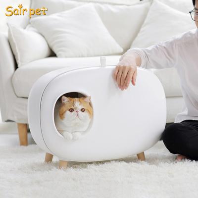 China Breathable Pet Supplies Cat Litter Box Pet Product Large Space Cat Toilet Cat Litter Box for sale