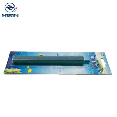 China HiSin/HaiXin AS019-8inch stone aquarium accessories green&blue 200mm blister card air viable fish farming stick, aquarium decoration for sale