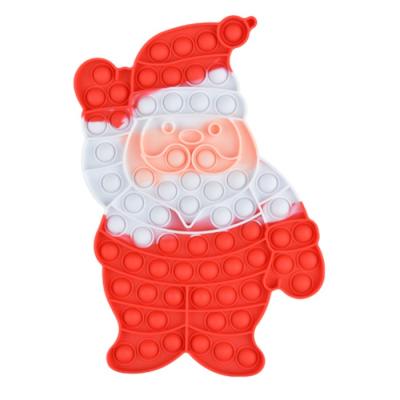 China Red Bubble Toy Sensory New Silicone Pops Xmas Silicone Mold Christmas Kids Toys Stress Jumping Tree Gifts Relief Gift for sale