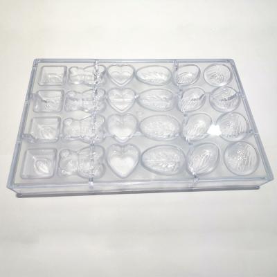 China Stocked Cake Tools 275-175mm PC Mold Customized Polycarbonate Chocolate Molds for sale