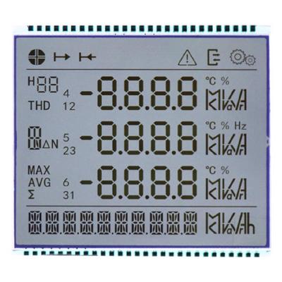 China Elektrische energiemeter LCD, segment LCD-scherm voor 86 multifunctioneel driefase elektrische energiemeter Te koop