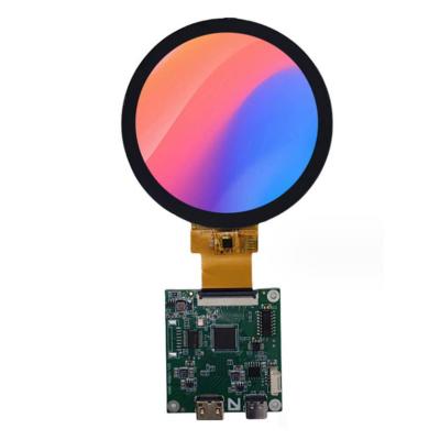 China Pantalla LCD TFT redonda de 4 pulgadas con interfaz HDMI, LCD TFT circular de 4 pulgadas con interfaz MIPI y temperatura de funcionamiento. -30°C a +85°C. en venta