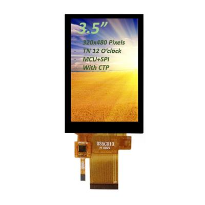 China High Brightness 3.5 Inch PCAP TFT Display MCU And SPI Interface 12 O'clock for sale