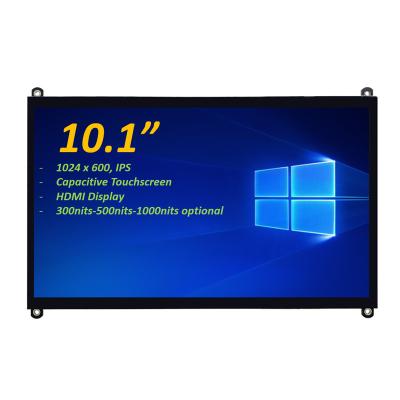 China 10.1 inch TFT LCD-scherm 1024*600, 5-punts touch compatibel met Raspberry Pi, 60Hz vernieuwingssnelheid Te koop