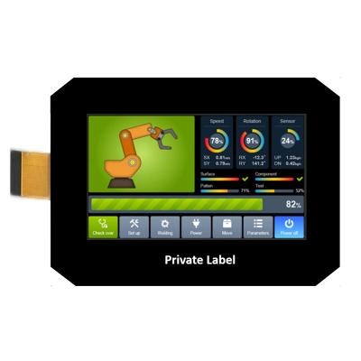 China PCAP TFT Display 4.3 Inch China TFT Graphic LCD Display 480*272 IPS RGB 40 Pin With Capacitve Touch Screen for sale