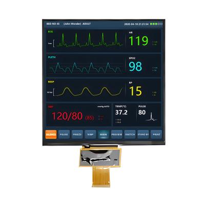 China 7.6-Inch IPS Square TFT LCD Display - 1000 Nits Brightness, 800x800 Resolution, MIPI Interface for sale