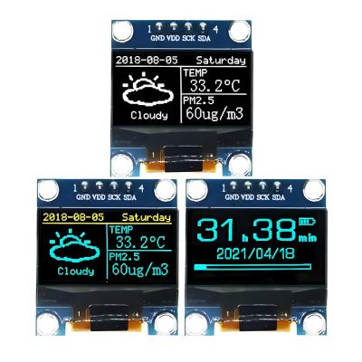 China 0.96 inch 128x64 Dot Matrix OLED Display Module 4-Pin I2C Interface Te koop