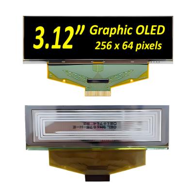 Cina 3Modulo di visualizzazione OLED di grado industriale da.12 pollici - 256x64 pixel, 30-pin con interfacce SPI, I2C in vendita