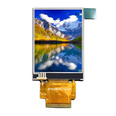 China 1000nits 2,8 inch Hoge helderheid TFT LCD-scherm 240 x 320 punten IPS MCU en RGB-interface Te koop