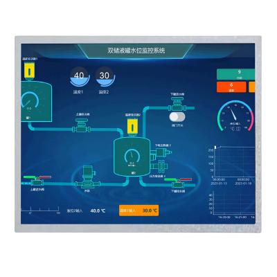 China Hoge helderheid 1000nits 12,1 inch IPS TFT LCD-scherm 1024*768 punten LVDS-interface Te koop