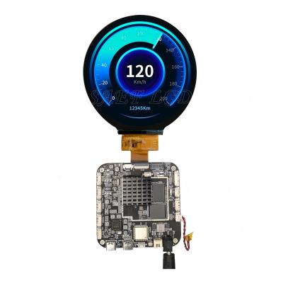 China 3.4 Inch Round TFT LCD Advertising Media Monitor With Android RK3566 for sale