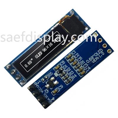 China 0.69 Inch OLED Display Module - 96x16 I2C, SSD1306 IC, White, Arduino Compatible Best Price USA for sale