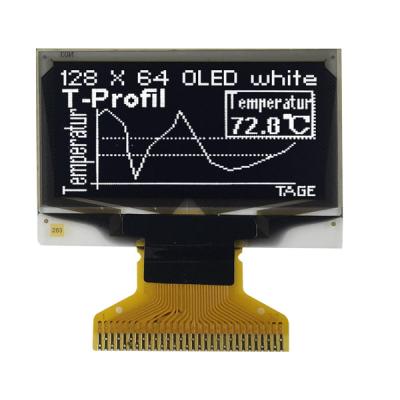 China Passive Display OLED 128x64 0.96 Inch Graphics SSD1306 White Front Screen for sale