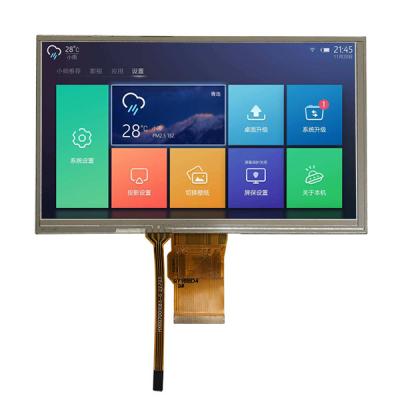 China 7 Inch TFT LCD 800x480 Dots Display RGB 24 Bit Interface With Resistive Touch Panel for sale