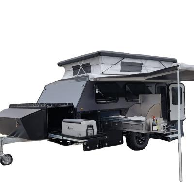 China Hot 2021 Travel Trailer Style Trailer Cast Dealership Trailer Travel Trailers For Motorcycles Hop Off Road Caravan for sale