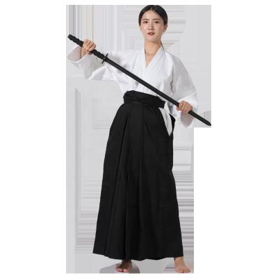 China Kendo Men's Kendo Hakama Aikido Japanese Samurai Suit Judo Martial Arts Kendogi Kimono Equipment Uniform Pants Suit for sale