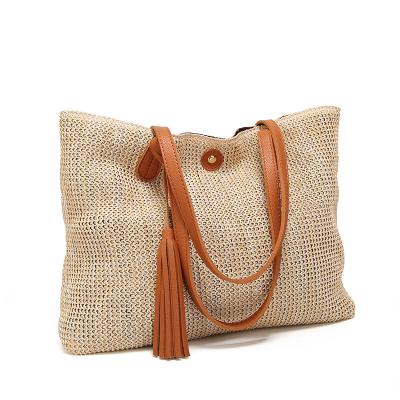 China Magnetic Buckle Closure With Leather Handles Wholesale Dropshipping Eco-Friendly Jute Einkaufstasche Tote Bag BE0283 for sale