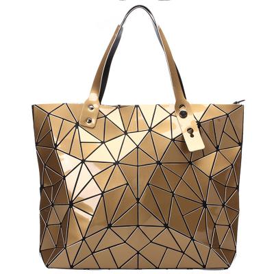 China Wholesale Cheap Geometric Ladies Handtas Trendy Colorful Fashion Zipper Closure Handbag For Women BE0285 for sale