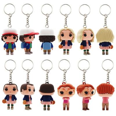 China 2D PVC 3D Keychain Made Custom Logo Soft OEM Manufacturer Promotion PVC Cute Rubber Anime Keychain Key Chain for sale