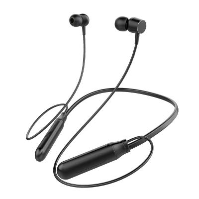 China New Metal Neckband Earphones Magnetic Wireless Neckband Border Wireless Magnetic Earbuds Stereo Working Headsets for sale