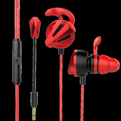 China Earphone Game Earbud with Microphone Noise Isolating Pure Noise and Powerful Bass for Mac PC Switch Mobile In-Ear E-sport Gaming Headset for sale