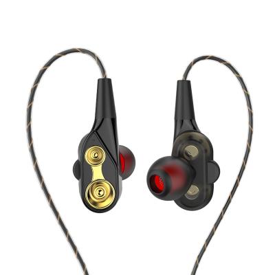 China In-Ear Promotion Driver Headphones Audio+Deep Audio+Deep Bass Driver Doubles High-fidelity Bass With MIC For Apple IOS And Android Devices for sale