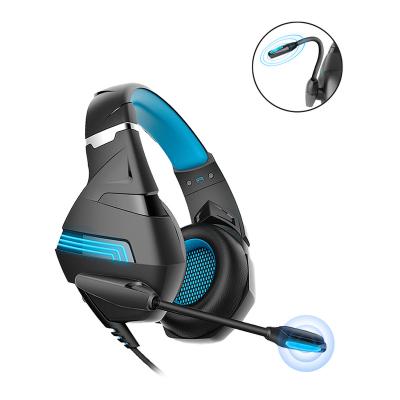 China Hot Selling Super Low Light Weight Amazone Headband Over-ear Headband Gaming Headsets RGB LED Built-in Audio Control For PS4 PS5 Xbox One S for sale