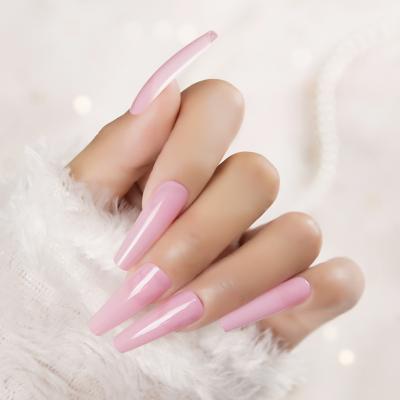 China High Quality Salon Suppliers Flexibility Top OEM Factory Wholesale Price With Free Sample Extra Long Coffin False Nails for sale