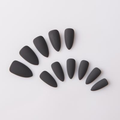 China Fashion Flexibility Stick On Nail Private Label Shape Stiletto Nail Tips Design Stick On Cow Nails Design for sale